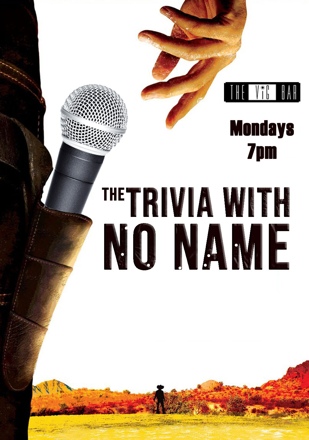 Flyer for Trivia Night Mondays 7:30pm